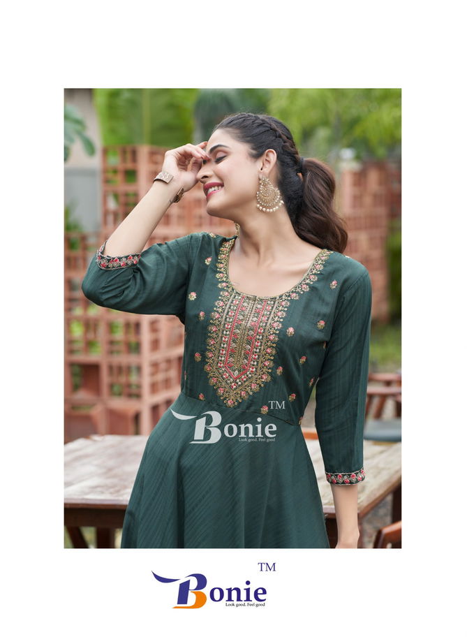 Honey By Bonie Amazing Thread Work Designer Kurti Wholesale Price In Surat